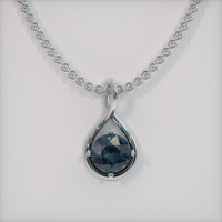 2.66 Ct. Gemstone Pendant, 18K White Gold 1