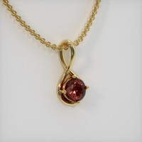 2.60 Ct. Gemstone Pendant, 14K Yellow Gold 2