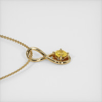 0.81 Ct. Sapphire Pendant, 14K Yellow Gold 3