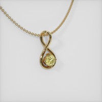 1.33 Ct. Sapphire Pendant, 14K Yellow Gold 2