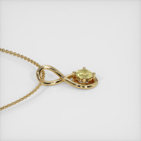 1.33 Ct. Sapphire Pendant, 14K Yellow Gold 3