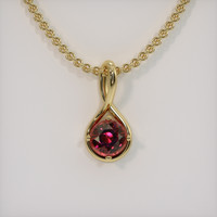 2.60 Ct. Gemstone Pendant, 18K Yellow Gold 1