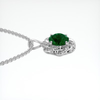 3.42 Ct. Emerald Pendant, Platinum 950 3