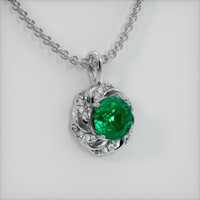 4.36 Ct. Emerald Pendant, Platinum 950 2