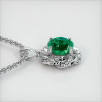 4.36 Ct. Emerald Pendant, Platinum 950 3