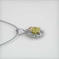 0.73 Ct. Sapphire Pendant, 14K White Gold 3