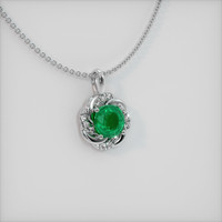 Emerald Pendant 1.08 Ct. 18K White Gold Preview