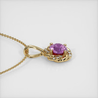 0.64 Ct. Sapphire Pendant, 14K Yellow Gold 3