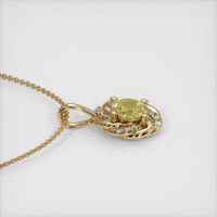 0.73 Ct. Sapphire Pendant, 14K Yellow Gold 3