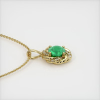 1.59 Ct. Emerald Pendant, 18K Yellow Gold 3