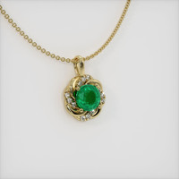Emerald Pendant 1.08 Ct. 18K Yellow Gold Preview