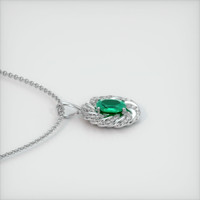 1.32 Ct. Emerald Pendant, Platinum 950 3
