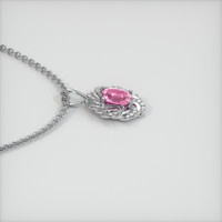 1.11 Ct. Sapphire Pendant, 14K White Gold 3