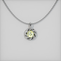 1.04 Ct. Sapphire Pendant, 14K White Gold 1