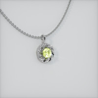 1.04 Ct. Sapphire Pendant, 14K White Gold 2