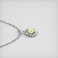 1.04 Ct. Sapphire Pendant, 14K White Gold 3