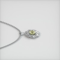 1.37 Ct. Sapphire Pendant, 14K White Gold 3