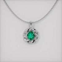 Emerald Pendant 1.32 Ct., 18K White Gold Preview