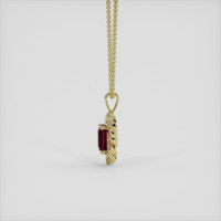 6.28 Ct. Gemstone Pendant, 14K Yellow Gold 3