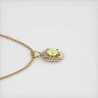 1.04 Ct. Sapphire Pendant, 14K Yellow Gold 3