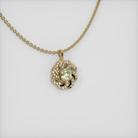 1.37 Ct. Sapphire Pendant, 14K Yellow Gold 2