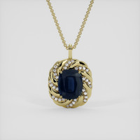 12.57 Ct. Gemstone Pendant, 18K Yellow Gold 1