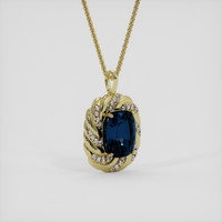 12.57 Ct. Gemstone Pendant, 18K Yellow Gold 2