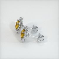 <span>1.09</span>&nbsp;<span class="tooltip-light">Ct.Tw.<span class="tooltiptext">Total Carat Weight</span></span> Sapphire Earrings, Platinum 950 3
