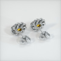<span>1.09</span>&nbsp;<span class="tooltip-light">Ct.Tw.<span class="tooltiptext">Total Carat Weight</span></span> Sapphire Earrings, Platinum 950 4