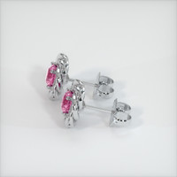 <span>3.48</span>&nbsp;<span class="tooltip-light">Ct.Tw.<span class="tooltiptext">Total Carat Weight</span></span> Sapphire Earrings, Platinum 950 3