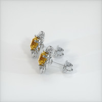 <span>1.59</span>&nbsp;<span class="tooltip-light">Ct.Tw.<span class="tooltiptext">Total Carat Weight</span></span> Sapphire Earrings, 18K White Gold 3