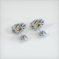 <span>1.59</span>&nbsp;<span class="tooltip-light">Ct.Tw.<span class="tooltiptext">Total Carat Weight</span></span> Sapphire Earrings, 18K White Gold 4