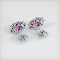 <span>2.16</span>&nbsp;<span class="tooltip-light">Ct.Tw.<span class="tooltiptext">Total Carat Weight</span></span> Sapphire Earrings, 14K White Gold 4