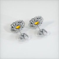 <span>1.44</span>&nbsp;<span class="tooltip-light">Ct.Tw.<span class="tooltiptext">Total Carat Weight</span></span> Sapphire Earrings, 18K White Gold 4