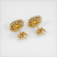 <span>1.44</span>&nbsp;<span class="tooltip-light">Ct.Tw.<span class="tooltiptext">Total Carat Weight</span></span> Sapphire Earrings, 14K Yellow Gold 4