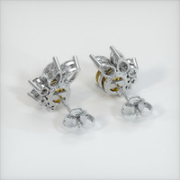 <span>1.59</span> <span class="tooltip-light">Ct.Tw.<span class="tooltiptext">Total Carat Weight</span></span> Yellow Sapphire Earrings, Platinum 950 4