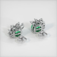 <span>3.23</span> <span class="tooltip-light">Ct.Tw.<span class="tooltiptext">Total Carat Weight</span></span> Emerald Earrings, Platinum 950 4