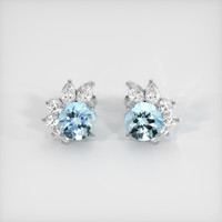 <span>1.79</span>&nbsp;<span class="tooltip-light">Ct.Tw.<span class="tooltiptext">Total Carat Weight</span></span> Gemstone Earrings, Platinum 950 1