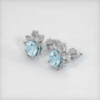 <span>1.79</span>&nbsp;<span class="tooltip-light">Ct.Tw.<span class="tooltiptext">Total Carat Weight</span></span> Gemstone Earrings, Platinum 950 2