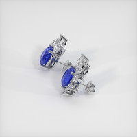 <span>8.74</span>&nbsp;<span class="tooltip-light">Ct.Tw.<span class="tooltiptext">Total Carat Weight</span></span> Sapphire Earrings, 14K White Gold 3
