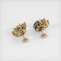 <span>8.74</span>&nbsp;<span class="tooltip-light">Ct.Tw.<span class="tooltiptext">Total Carat Weight</span></span> Sapphire Earrings, 18K Yellow Gold 4