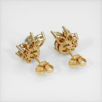 <span>1.59</span> <span class="tooltip-light">Ct.Tw.<span class="tooltiptext">Total Carat Weight</span></span> Yellow Sapphire Earrings, 18K Yellow Gold 4