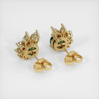 <span>1.72</span>&nbsp;<span class="tooltip-light">Ct.Tw.<span class="tooltiptext">Total Carat Weight</span></span> Sapphire Earrings, 18K Yellow Gold 4