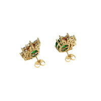 <span>4.81</span>&nbsp;<span class="tooltip-light">Ct.Tw.<span class="tooltiptext">Total Carat Weight</span></span> Emerald Earrings, 18K Yellow Gold 4