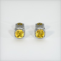 <span>1.44</span>&nbsp;<span class="tooltip-light">Ct.Tw.<span class="tooltiptext">Total Carat Weight</span></span> Sapphire Earrings, Platinum 950 1