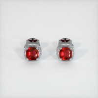 Ruby Earrings 0.88 Ct.Tw.Total Carat Weight, Platinum 950 Preview