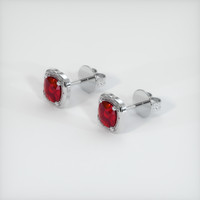Ruby Earrings 0.88 Ct.Tw.Total Carat Weight, Platinum 950 Preview