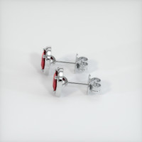 Ruby Earrings 0.88 Ct.Tw.Total Carat Weight, Platinum 950 Preview