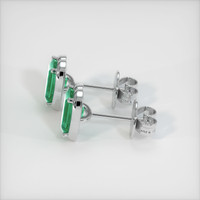 Emerald Earrings 0.96 Ct.Tw.Total Carat Weight Platinum 950 Preview