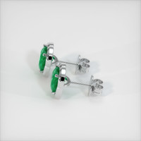<span>1.51</span>&nbsp;<span class="tooltip-light">Ct.Tw.<span class="tooltiptext">Total Carat Weight</span></span> Emerald  Earring - Platinum 950